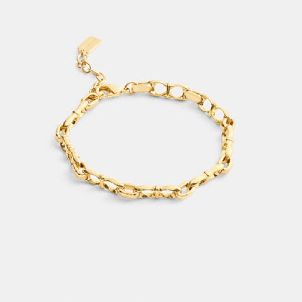 Signature Chain Link Bracelet/Clasp Closure 7 1/2 (L)
